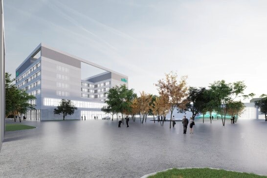 Wiloop & Future Office WiloPark Dortmund with Pioneer Cube, LED wall and Factory