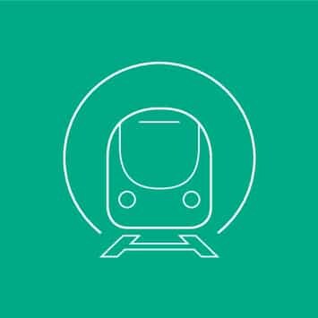 Transportation & Infrastructure Icon Icon für eine einzelne Zone innerhalb der Smart Urban Areas