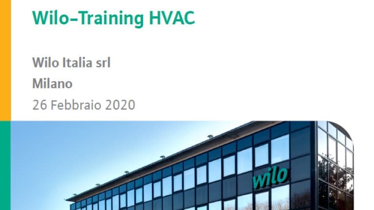 Invitation Wilo-Training HVAC 26.02.20