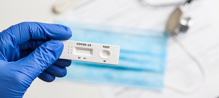 COVID-19 virus disease healthcare check,Coronavirus global pandemic outbreak crisis,Rapid Strep Test RST kit,Quick Antigen Detection Testing RADT, patient fast antibody specimen serological analysis