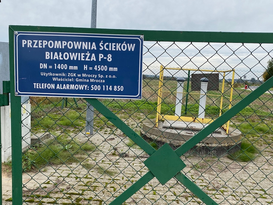 Pompa do ścieków Wilo-Rexa PRO w przepompowniach w gminie Mrocza