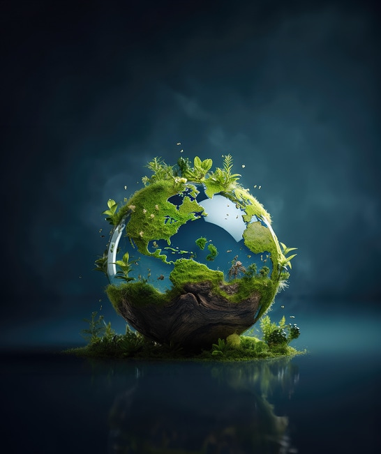 Titel Nachhaltigkeitsbericht 2023, Natur Erde