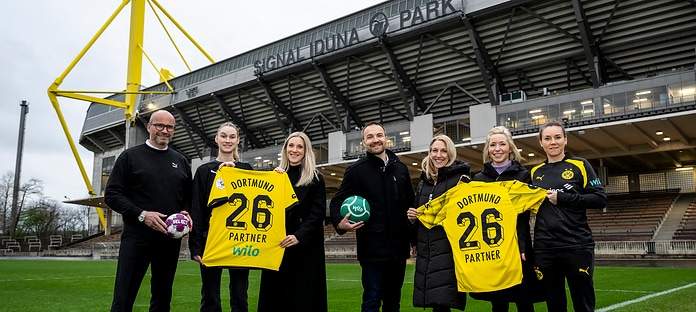Neue Partnerschaft mit den BVB-Fußball-Frauen und Erweiterung des Sponsorings der BVB-Handball-Damen