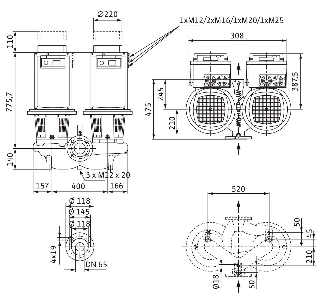 Stratos GIGA-D 65/4-57/18,5