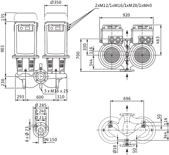 CronoTwin-DL-E 150/250-15/4-R1