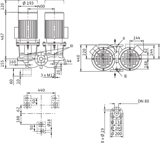 CronoTwin-DL 80/150-1,1/4