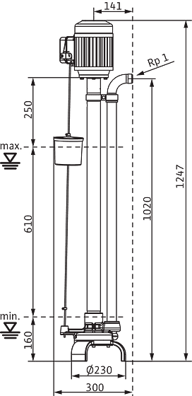 Wilo-Drain VC 32/10 (1~230 V)