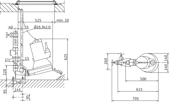 Wilo-Drain MTC 32F49... - Stationary wet well installation