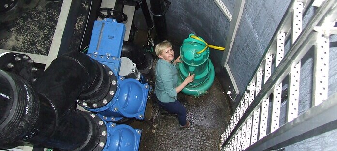 Tłocznia ścieków Wilo-EMUport FS 3600 w PGK Żyrardów