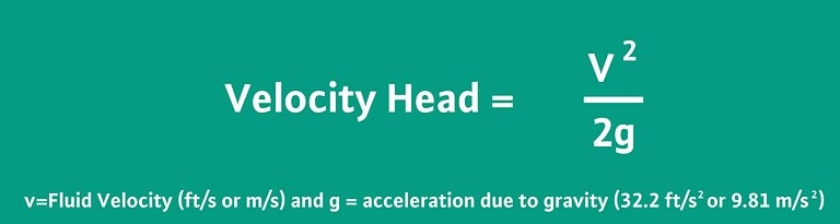 velocity head equation