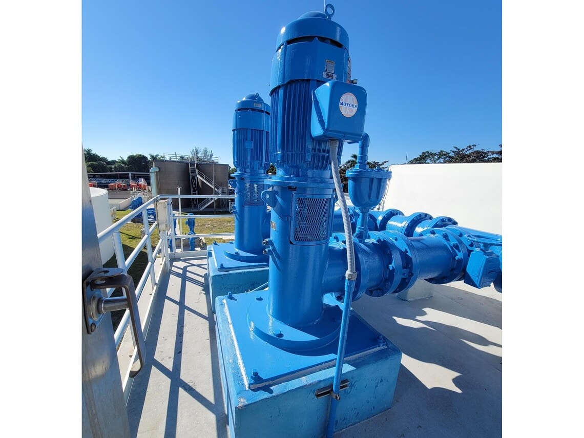 Figure 1: American Marsh Vertical Turbine 14MFLZ-1 Back Wash Pump