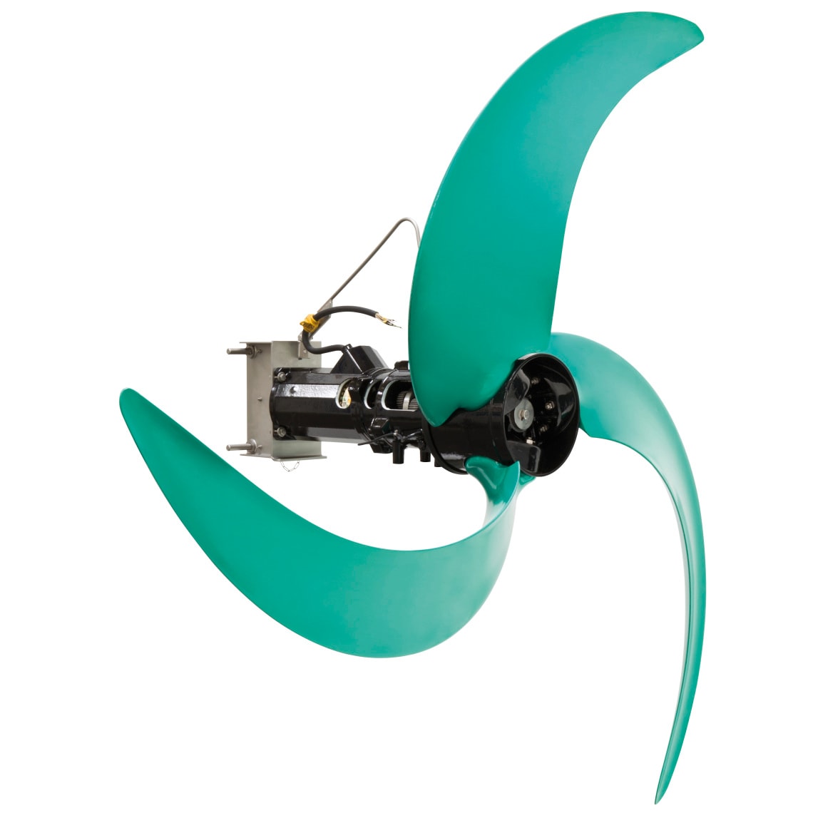 Slow-running submersible mixer