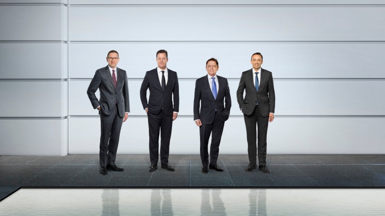 Georg Weber (CTO), Oliver Hermes (CEO), Mathias Weyers (CFO), Carsten Krumm (COO) (from left)