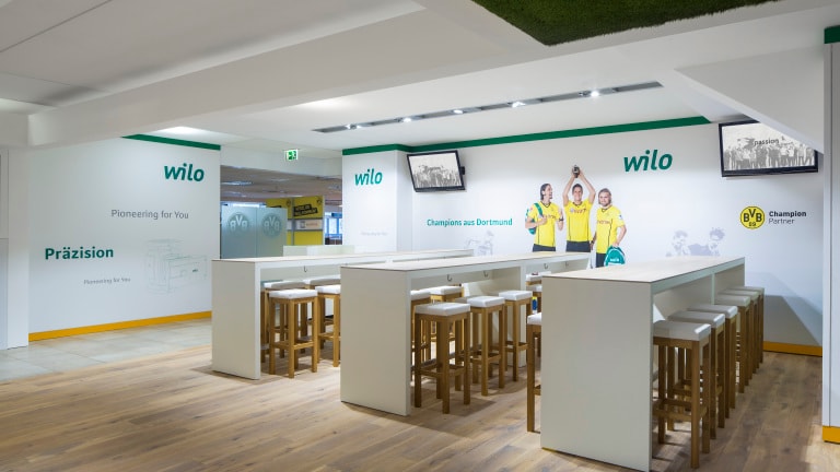 Wilo Lounge in the Signal Iduna Park, the stadium of Borussia Dortmund