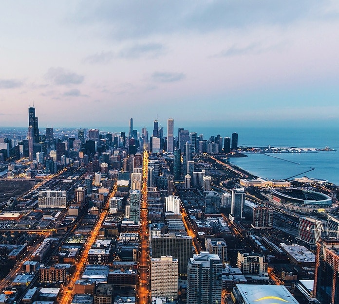 Chicago aerial view - SUA