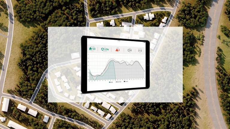 Druckentwässerungssystem mit Nexos Intelligenz - Systemanalyse für das Wohngebiet