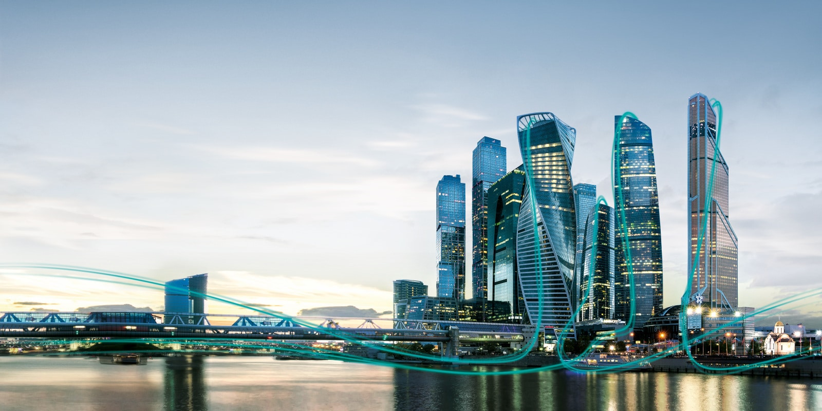 Moskau - Skyline - ISH 2019 Key visual Gebäudeansatz