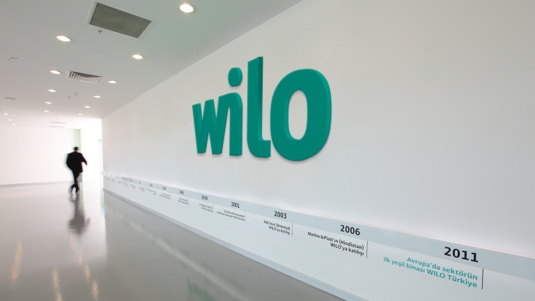 Entrance hall of WILO-Turkey in Istanbul