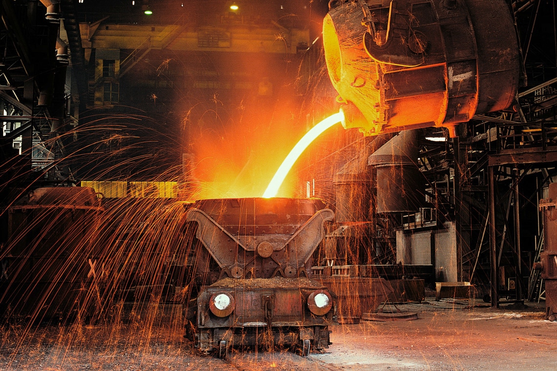 metal industry, heavy industry, steel plant