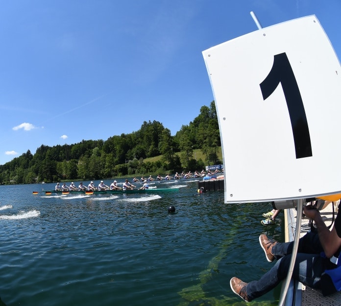 Team Deutschlandachter bei der Europameisterschaft in Luzern 2019