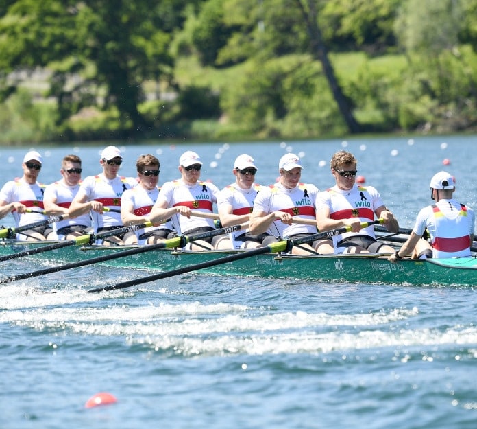 Team Deutschlandachter bei der Europameisterschaft in Luzern 2019