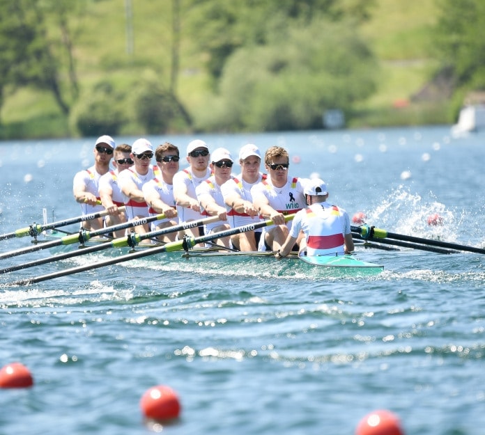 Team Deutschlandachter bei der Europameisterschaft in Luzern 2019