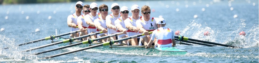 Team Deutschlandachter bei der Europameisterschaft in Luzern 2019