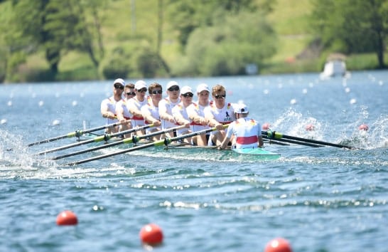 Team Deutschlandachter bei der Europameisterschaft in Luzern 2019