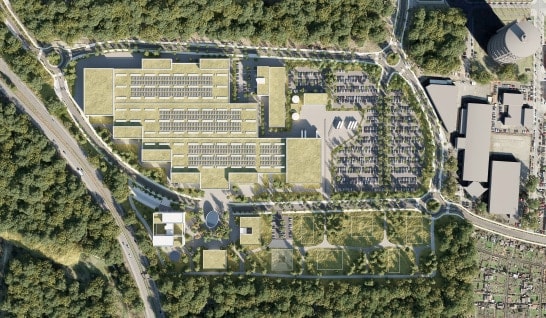 WiloPark Dortmund - Top view - 3D Rendering