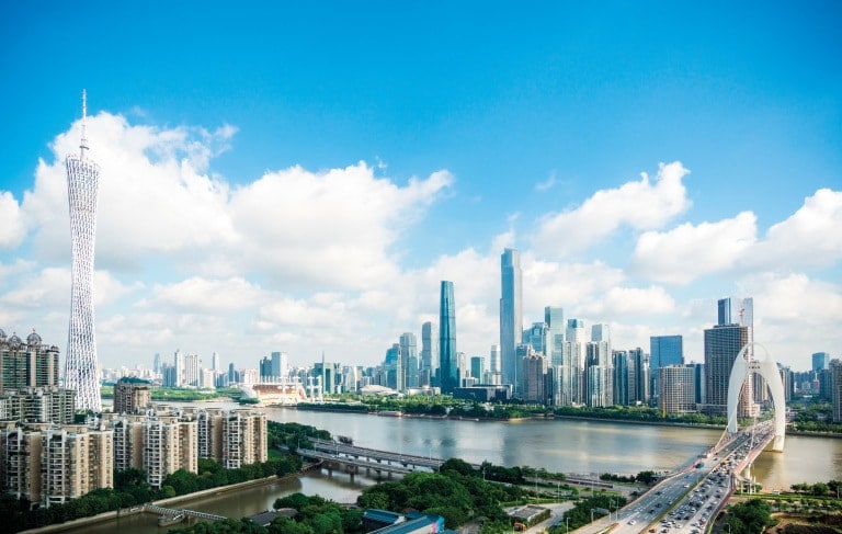Le paysage urbain de Guangzhou