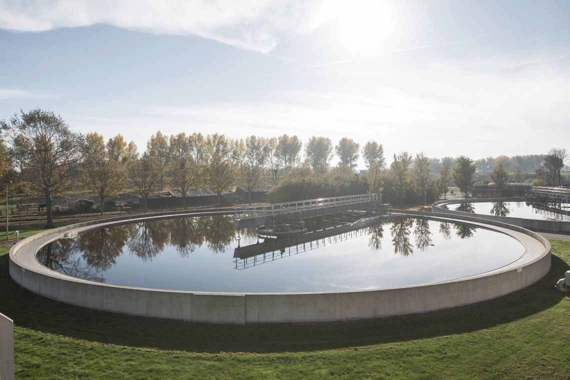 Rioolwaterzuiveringsinstallatie Almere, Nederland