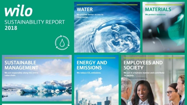Wilo Sustainability Report 2018