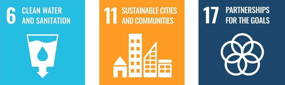 Sustainable Development Goals 6, 11 en 17