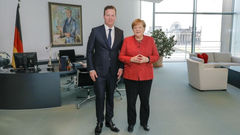 Oliver Hermes zu Gast bei Bundeskanzlerin Dr. Angel Merkel