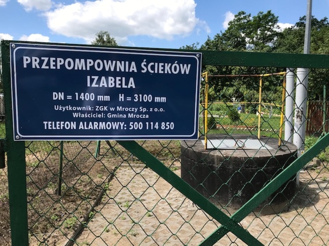 Nowoczesna pompa Wilo-Rexa PRO w przepompowni ścieków w miejscowości Izabela w gminie Mrocza