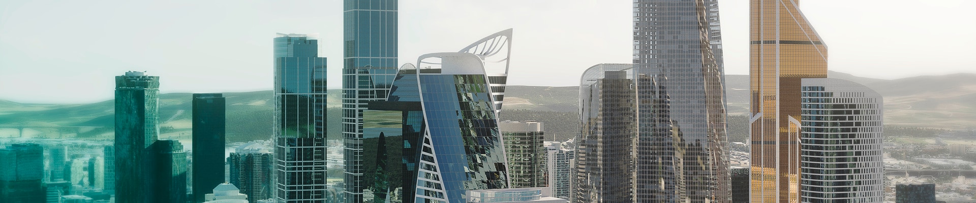 Wilo-World - Key Visual - Fictional city with parts of Moscow (Federation Tower)