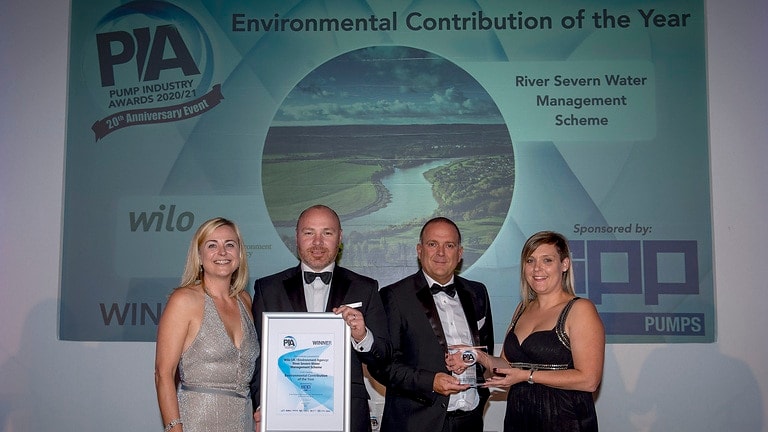 Wilo UK – a leading manufacturer of water pumps and pump systems – and the Environment Agency have won the Environmental Contribution of the Year accolade at the 2020/21 Pump Industry Awards.