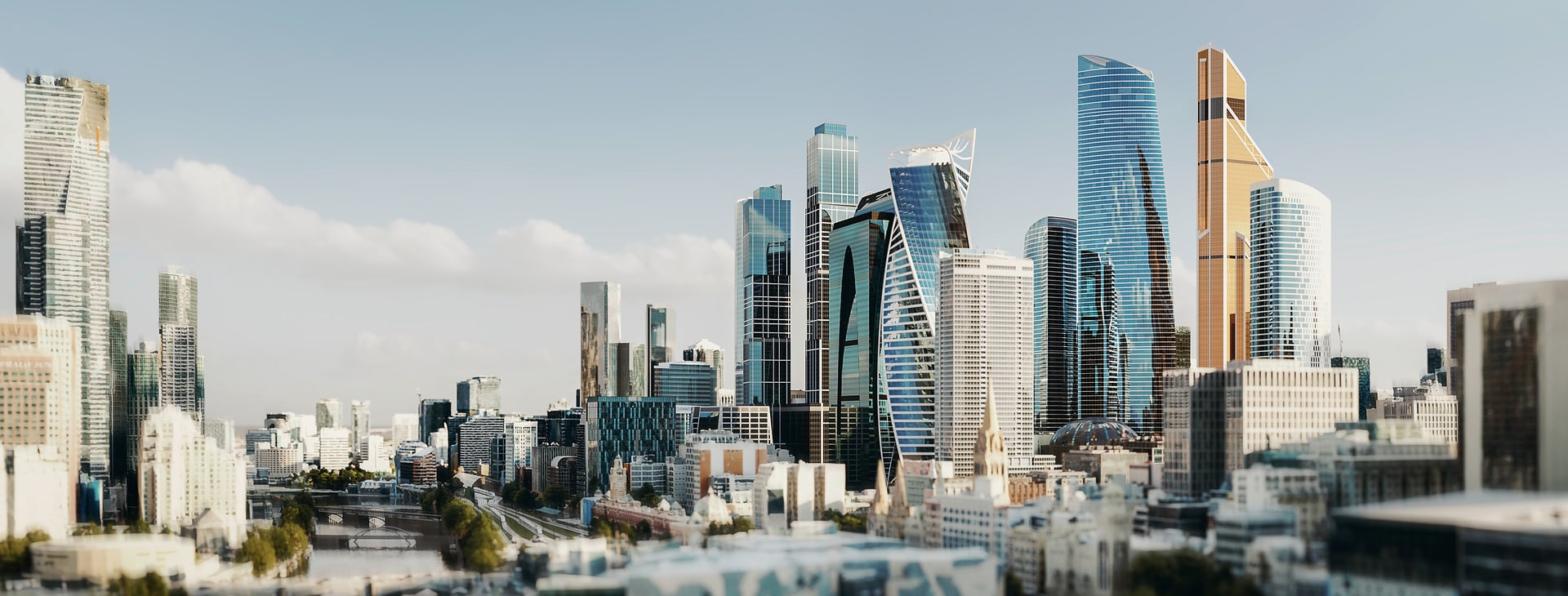 Building Services Commercial - Application Water supply - Distribution & boostingSkyscraper skyline, APL-Image for the segment Building Services Commercial - Application Water supply and for the sub-application Distribution & boosting