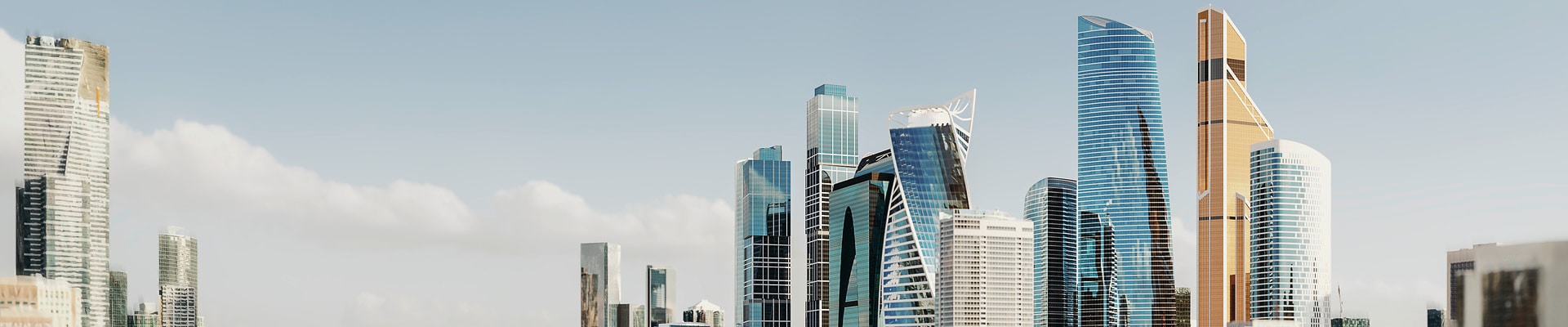 Building Services Commercial - Application Water supply - Distribution & boostingSkyscraper skyline, APL-Image for the segment Building Services Commercial - Application Water supply and for the sub-application Distribution & boosting