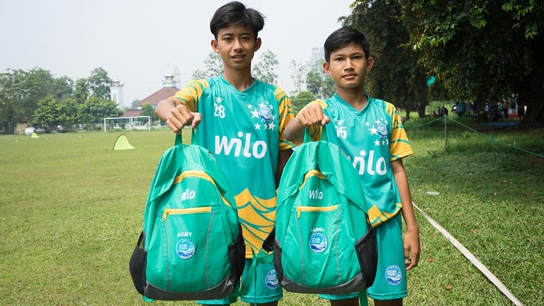 Wilo Indonesia sponsored a club of soccer kids (OSSC)