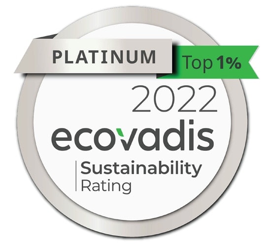 Logo Ecovadis platinum 2022