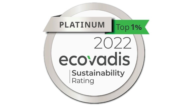 Logo Ecovadis platinum 2022