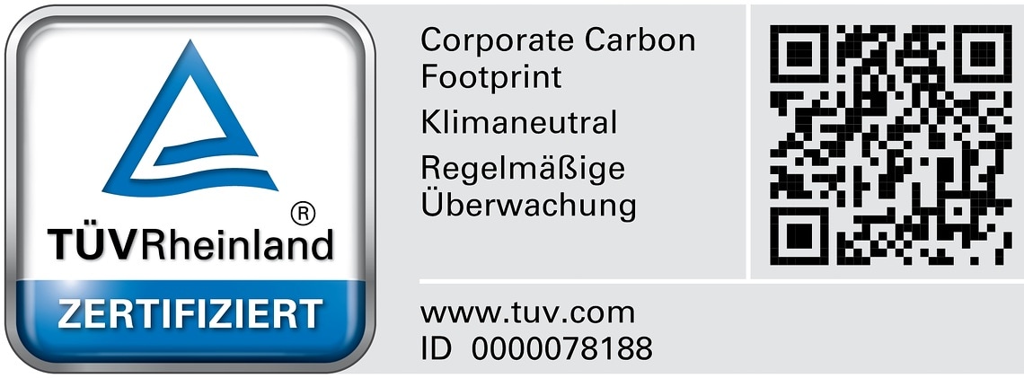 Certificat TUV - Neutralité carbone