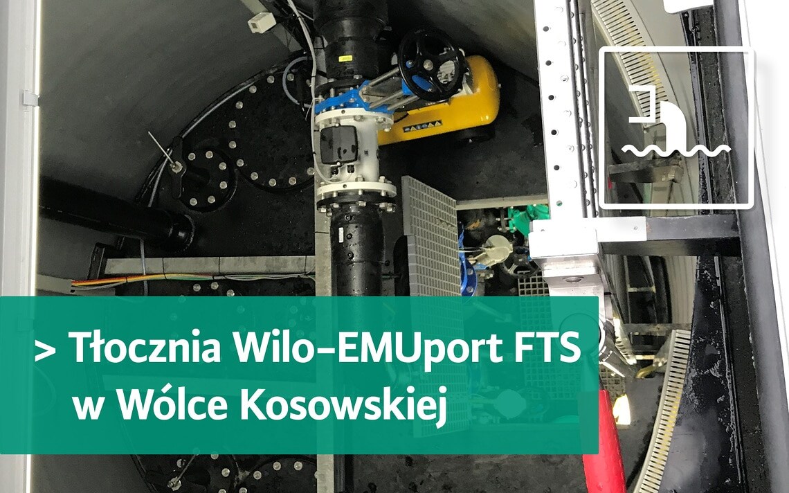 Tłocznia ścieków Wilo-EMUport FTS w Wólce Kosowskiej