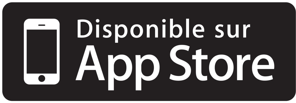 App store badge available french