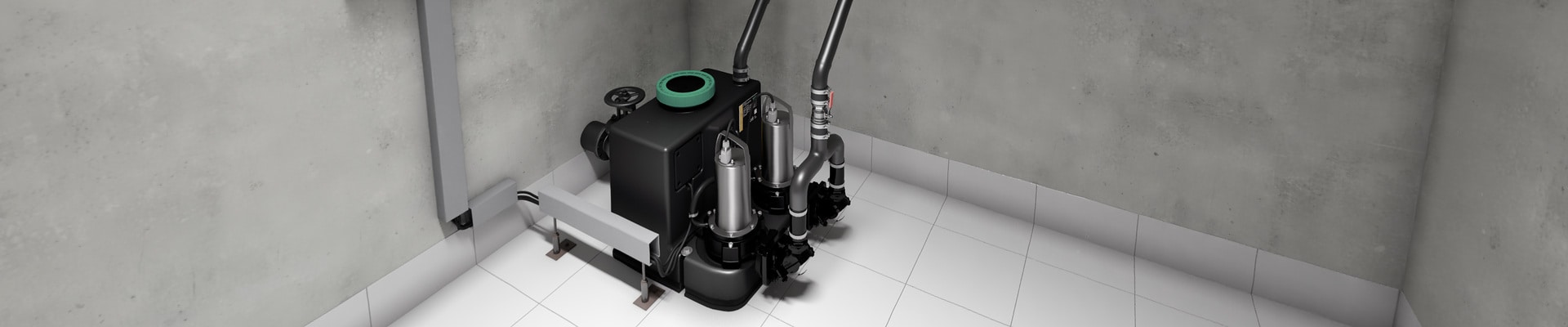 Wilo-Welt - Mehrfamilienhaus Abwassersammlung und -transport