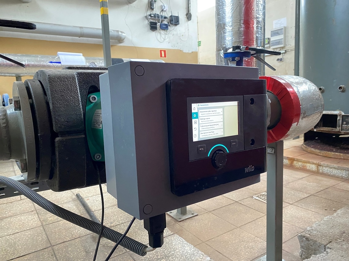 Pompa obiegowa Wilo-Stratos MAXO w Zakładzie Energetyki Cieplnej w Drawsku