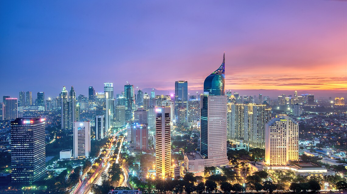 Jakarta City Sunset