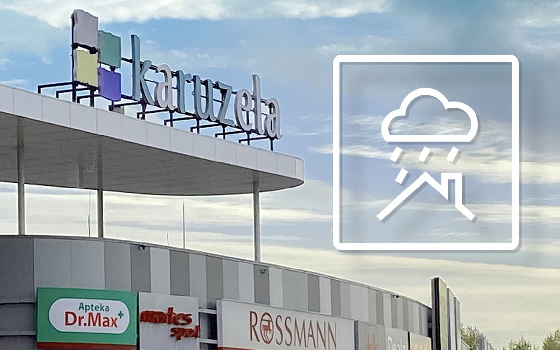 Centrala deszczowa RainSystem AF 400 w Galerii Karuzela we Wrześni