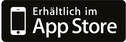 App Store available German "Erhältlich im App Store"